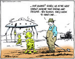 Digital cartoon by Garrick Tremain on political an...
