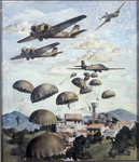 Parachutists landing on Galatos [Galatas], Crete, 20 May 1941