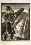TITLE: The lookout
ARTIST: Frank William Brangwyn
MEDIUM/SUPPORT: Lithograph 
DIMENSIONS: 544 x 311mm