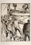 TITLE: Boat drill
ARTIST: Frank William Brangwyn
MEDIUM/SUPPORT: Lithograph 
DIMENSIONS: 544 x 379mm