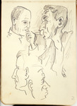 [Studies of head and profiles]