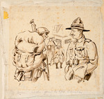 Trench sarcasm [Soldier 1]: "Wot, goin' to the trenches?" [Soldier 2]: "No y'fool, I'm goin' fishin'!"