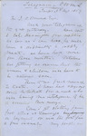 6 August 1869 - St George, Telegram to Ormond - Terrible need for supplies - no meat for 3 months, women and children rationed - Asks whether to get clothing from Tauranga or Government, (men nearly naked), or for orderlies as well. By a report from a native of Anapoupou Te Kooti is at enmity with Tawhias, deserted by Paurini but still supported by Te Heu Heu. 50 Hau Hau at Anapoupou ready to fight against Te Kooti; he doubts if King party are so very opposed to Te Kooti.
