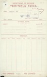 Territorial Force - John Tombleson - Captain, 9th (Wellington East Coast) Mounted Rilfes