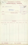 Territorial Force - John Parker English - 2nd Lieutenant, Unattached List (B)