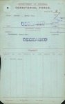 Territorial Force - George Wells Smailes - Chaplain 4th Class, New Zealand Chaplains Department [WWI 19/2131 - Army]
