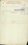 Territorial Force - Thomas Roy Bayntun Macky - 2nd Lieutenant, Otago Infantry Regiment [WWI 25/73 - Army]