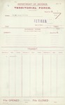 Territorial Force - Percy William Miller - Unattached List