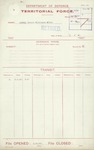 Territorial Force - Robert Wilkinson Allan Sawell [Application for appointment as 2nd Lieutenant, Nelson College Cadets]