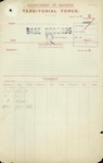 Territorial Force - Henry Frederick Davis - Major, Retired List/5th Regiment (Wellington Rifles)