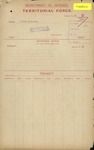 Territorial Force - Frederick Louis Foster - Sergeant, New Zealand Garrison Artillery, No.14