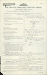 Frederick John Blackburn - New Zealand Permanent Forces