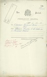 12 October 1888 - Adjutant Permanent Forces, Wellington - Edward Murphy to be taken on in Permanent Militia