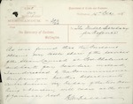 28 April 1887 - Major Goring, Dunedin - Master and Engineer of S.S. "Gordon" transferred from Customs Department to this. Wishes to know how they are to be shewn on staff and what rate of pay they are to receive