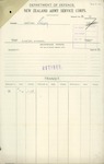 Martin Henry Hartigan - New Zealand Army Service Corps