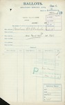 Ballots (Military Service Act) - George William Harvey, Carter - Matangi/Fairburn Road, Otahuhu