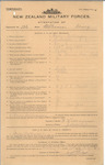WILLIAMSON, Henry - WWI N/N - Army [Temporary Employment Service No.506 - New Zealand Military Forces Attestation Form (N.Z. Military Form B/4b) only]