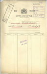 HODDER, Harold - SA2254 - Army