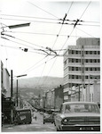 Title:
Otago - Dunedin City - Streets

Publicity Caption:
Looking down George Street, Otago 

Photographer:
R Anderson