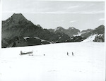 Title:
Transport - Air - Aircraft

Publicity Caption:
The Annette Plateau with Mount Cook on the left and the Tasman Glacier on the right, Canterbury

Photographer:
Mr Neill, Mr Hutchinson