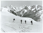 Title:
Sports - Ski-ing - Mt Cook Area

Publicity Caption:
Ski-ing on the Tasman Glacier, Canterbury

Photographer:
Mr Neill, Mr Hutchinson
