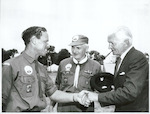 Title:
Scouting

Publicity Caption:
Charles Upham V C and Bar, visits the 5th N Z Jamboree

Photographer:
D Nicholson