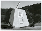 Title:
Marlborough - Queen Charlotte Sound - Ships Cove

Publicity Caption:
Captain Cook Memorial. Ships Cove, Queen Charlotte Sound

Photographer:
R. Anderson