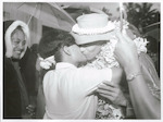 Title:
Pacific Islands - Cook Island - Rarotonga - People

Publicity Caption:
The Minister for tourism for Cook Islands Mr. P. Henry being farewelled at the Airport before leaving for New Zealand 

Photographer:
W. Cleal