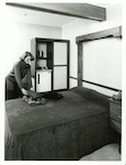 Title:
Hotels & Motels - South Island - Mount Cook

Publicity Caption:
Bedroom Decor, The Hermitage, Mt. Cook.

Photographer:
T. Hann.