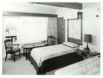Title:
Hotels & Motels - South Island - Mount Cook

Publicity Caption:
Twin Bedroom Decor, The Hermitage Hotel, Mt. Cook.

Photographer:
T. Hann.