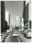 Title:
Wellington City - Streets

Publicity Caption:
Looking up to James Cook Hotel on The Terrace, Wellington City.

Photographer:
J. Waddington
