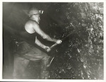Title:
Coal Mining - Westland

Publicity Caption:
Preparing a shot prior to blasting at the face, Mt William Hydro Mine.

Photographer:
J. Waddington