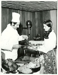 Title:
Hotels (North Island)

Publicity Caption:
Smorgasborg luncheon in progress at James Cook Hotel.

Photographer:
Nicholson