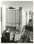 Title:
Hotels - North Island

Publicity Caption:
Looking south along The Terrace, with James Cook Hotel in the foreground

Photographer:
T.W. Hann