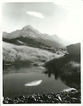 Title:
Canterbury - Cook, Mt.

Publicity Caption:
A small lake, with Mt. Cook in the background

Photographer:
T. Hann