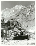 Title:
Canterbury - Cook, Mt.

Publicity Caption:
The Caroline face of Mt. Cook, will Ball Hut in the foreground

Photographer:
T. Hann