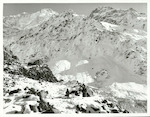 Title:
Canterbury - Southern Alps

Publicity Caption:
Snow covered mountains in the Mt. Cook range, the area in the foreground is Ball Hut

Photographer:
T. Hann