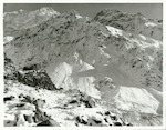 Title:
Canterbury - Southern Alps

Publicity Caption:
Snow covered mountains in the Mt. Cook range, the area in the foreground is Ball Hut

Photographer:
T. Hann