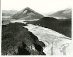 Title:
Otago - Dart Valley

Publicity Caption:
Aerial view looking south down the Dart River to Mt. Alfred. Diamond Lake is to the left of its base, and Lake Wakatipu is behind to the right

Photographer:
J. Waddington