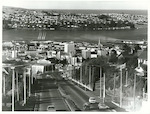 Title:
Otago - Dunedin City

Publicity Caption:
View along Stuart Street, Dunedin

Photographer:
R Anderson