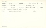 Smith, Henry Verner (American) - Date of Birth: 8 May 1908