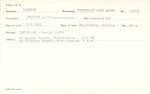 Lackner, Frederick John Anton (British by naturalization) - Date of Birth: 2 July 1882