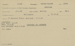Clark, George Walter (American) - Date of Birth: 16 January 1896