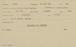 Claus, William Paul ( British by naturalisation) - Date of Birth: 30 July 1908