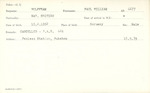 Wolffram, Paul William (Nat British) - Date of Birth: 18 February 1882