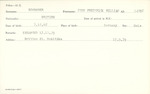 Schroder, John Frederick William (British) - Date of Birth: 3 December 1862