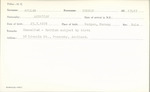 Miller, Thomas (American) - Date of Birth: 27 July 1878