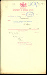 From: Clerk of Court, Morrinsville Date: 24 February 1913 Subject: License under Land Agents Act issued to William Davys