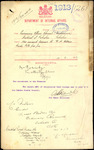 From: Licensing Officer, Special (Auctioneers) District of Takaka, Takaka Date: 14 February 1913 Subject: Has issued license to George Henry Allan, forwards bank receipt for fee