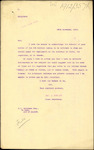 From: J E Anderson, Te Puke Date: 6 November 1912 Subject: As to whom he should forward application for employment on Railway Construction or Survey in China, Argentine and Canada